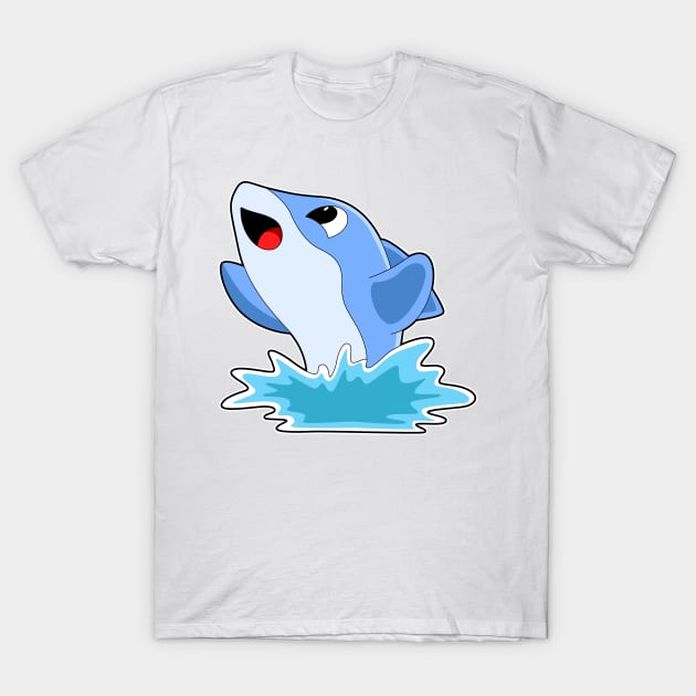 Dolphin in Water T-Shirt by Markus Schnabel